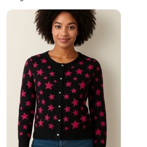 Smudge Cropped Sleeve Cardi